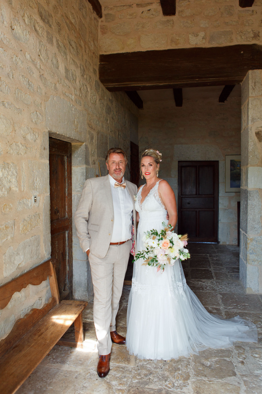 l’arrivée des mariés