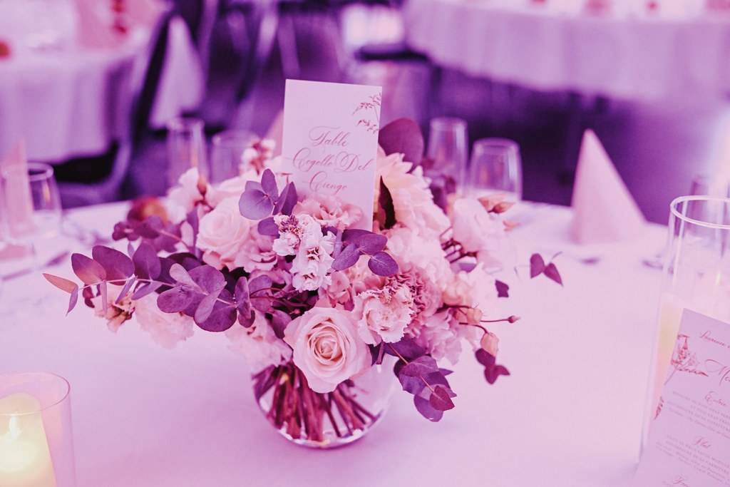 Centre de table fleuri