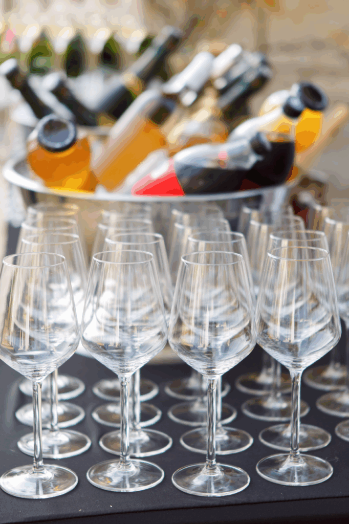 verres et les alcools