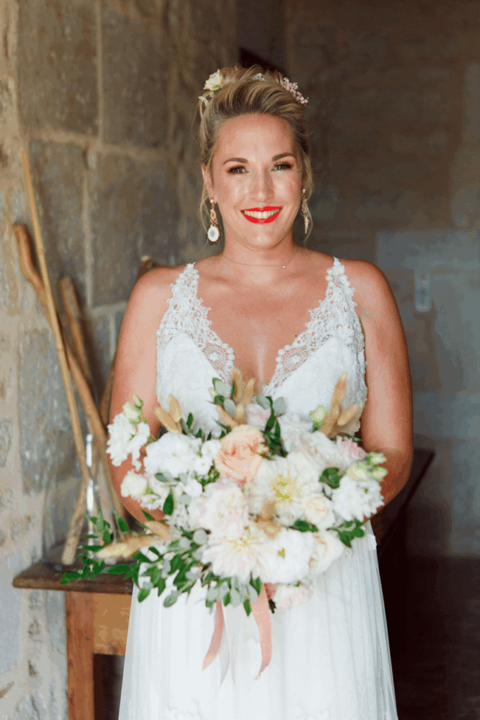 maquilage de la mariée