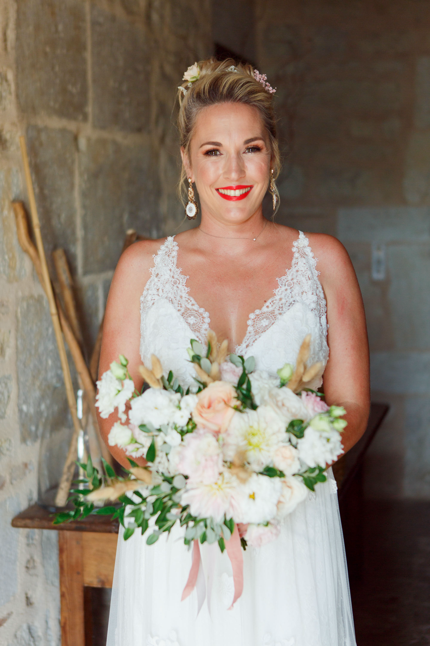 maquilage de la mariée