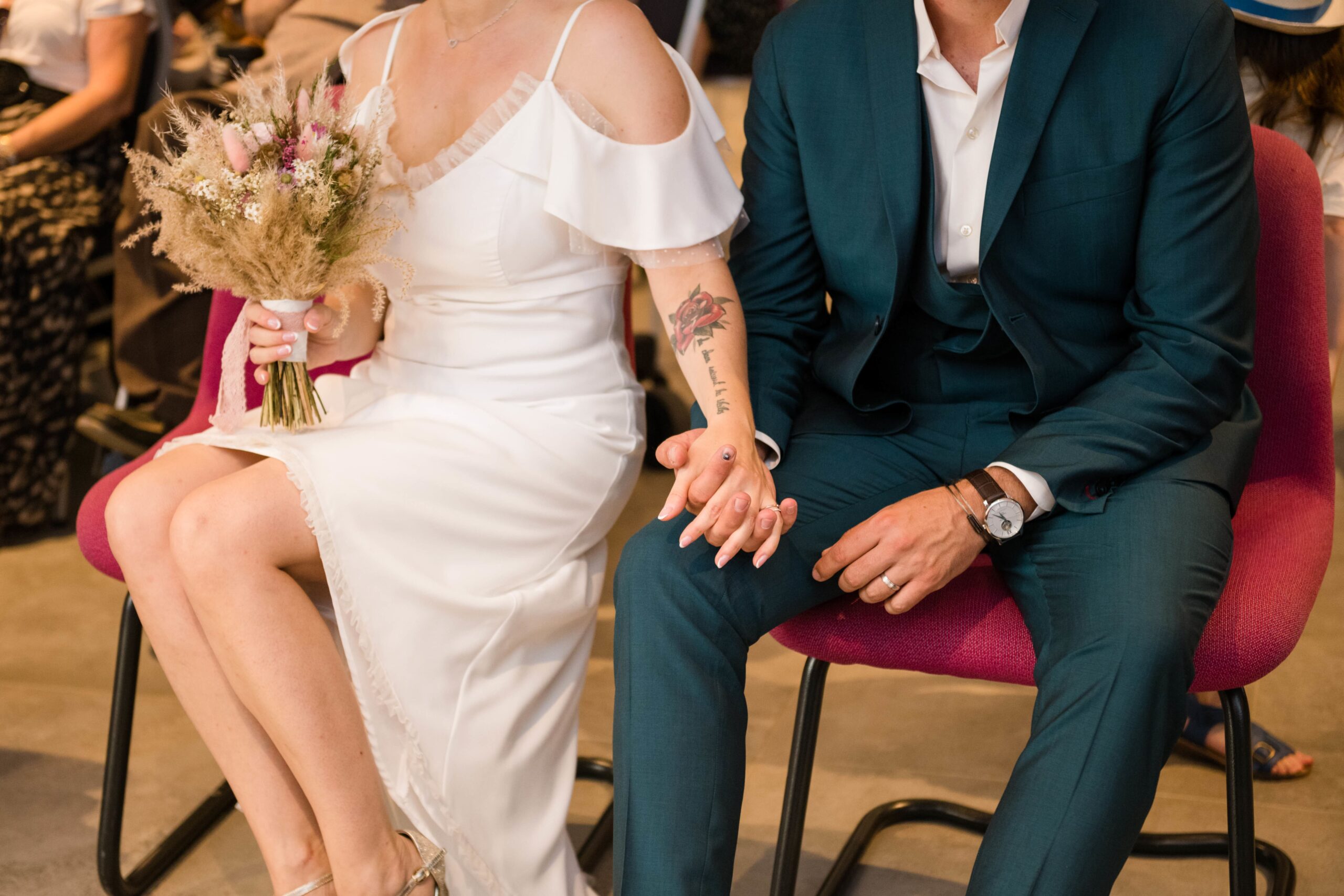 Mariage civil – robe mariée courte Muriel Prando