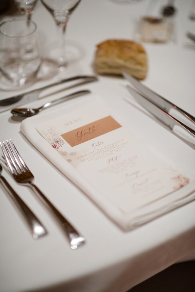 Menu mariage