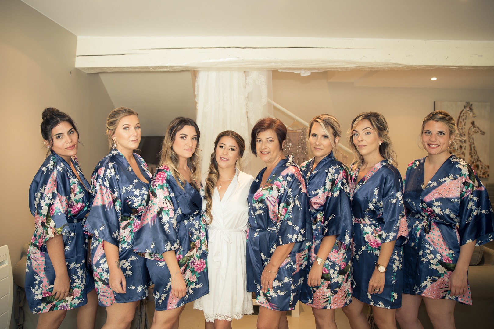 peignoirs offerts aux demoiselles d’honneur
