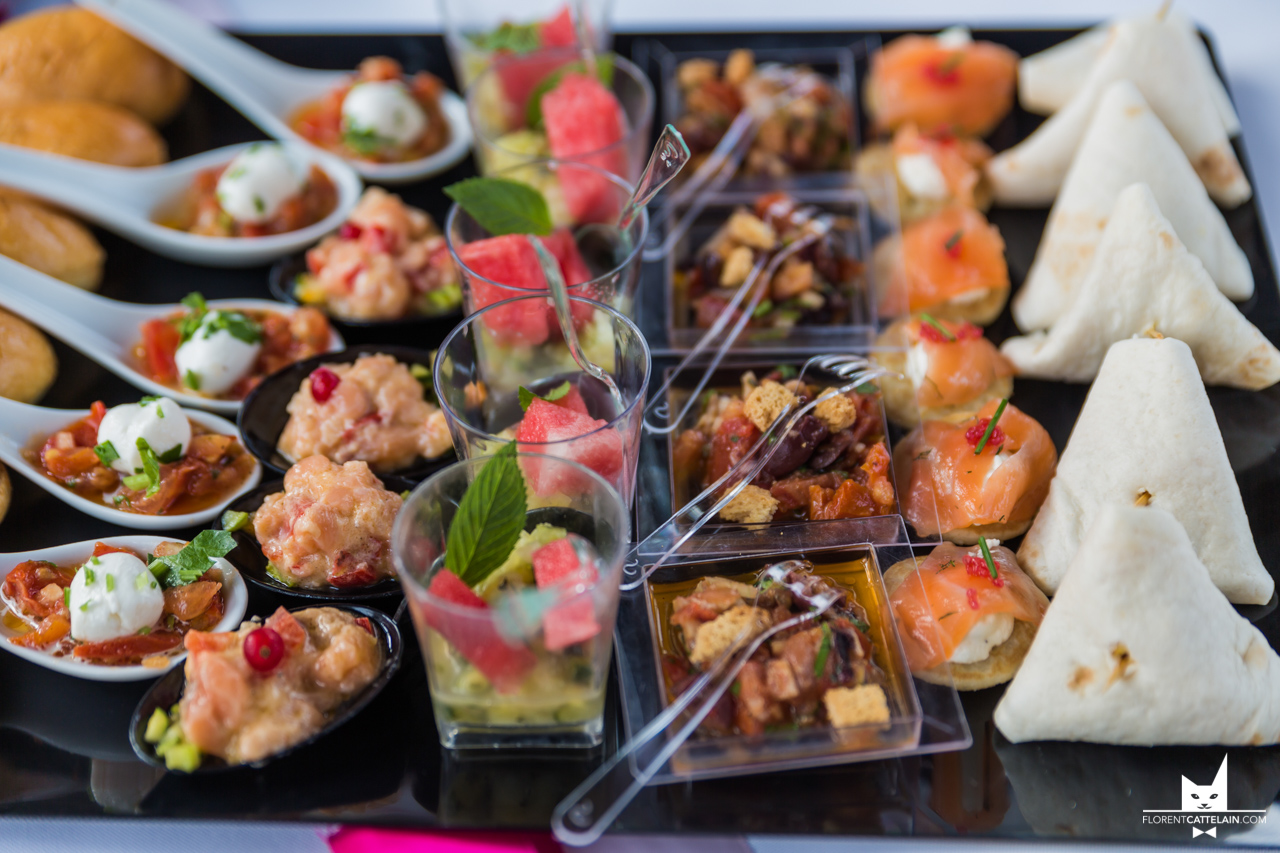 Pièces apéritive sur ardoise mariage