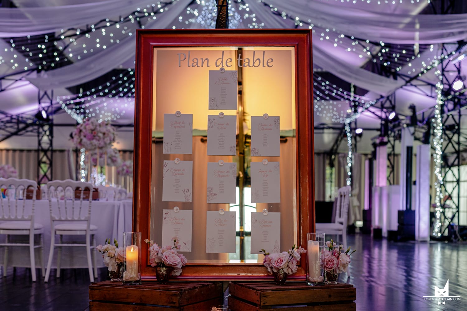 Plan de table miroir