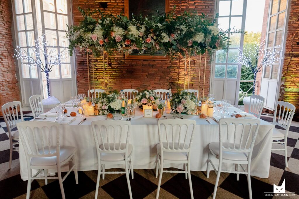 Table d’honneur rectangulaire