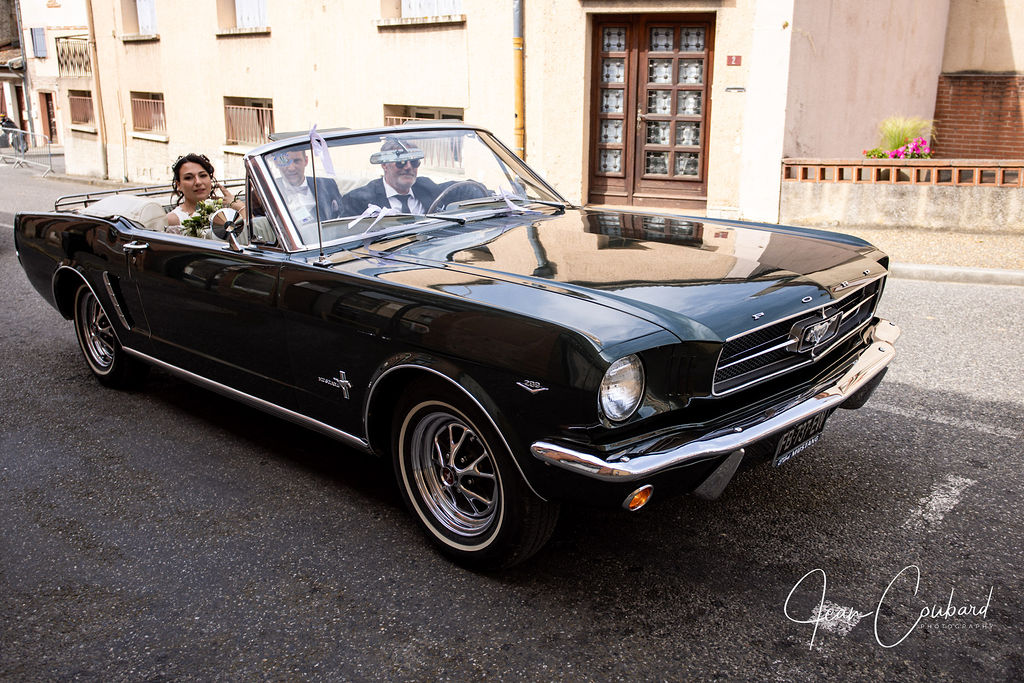 Voiture Mustang mariage